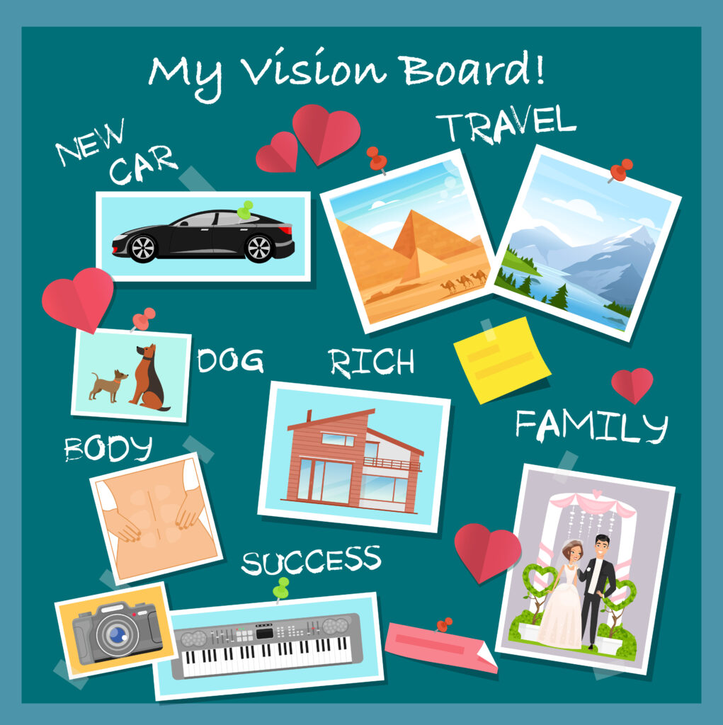 A vision board