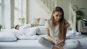 woman feeling lonely in a relationship